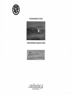 Stevie Wonder Autograph Signed In Square Circle Album