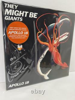 THEY MIGHT BE GIANTS -APOLLO 18 SIGNED VINYL (Record Album) Autographed