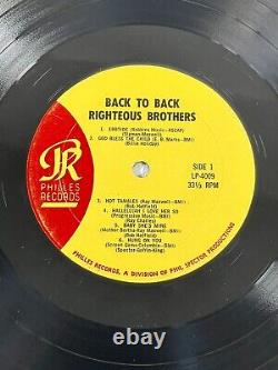 THE RIGHTEOUS BROTHERS Back To Back LP RARE Signed/Auto by BARRY MANN Vtg 1965