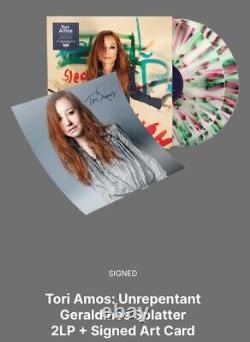 TORI AMOS UNREPENTANT GERALDINES SPLATTER VINYL LP SIGNED Autographed PRINT USA