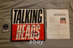 Talking Heads full band signed True Stories vinyl LP record Beckett LOA #AE47679