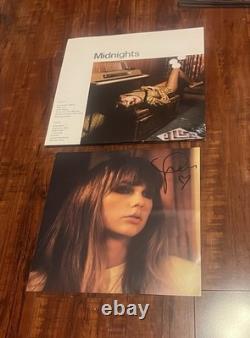Taylor Swift Midnights Jade Signed Vinyl Autographed Insert In Hand NO LP RECORD