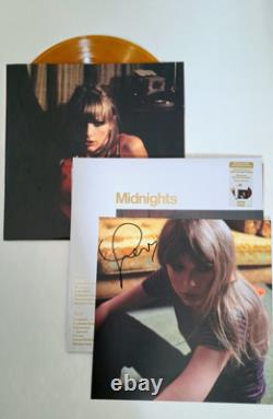 Taylor Swift Midnights Mahogany Hand Signed Vinyl