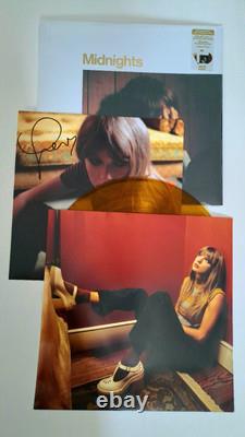 Taylor Swift Midnights Mahogany Hand Signed Vinyl