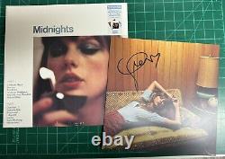 Taylor Swift Midnights Moonstone Blue Edition Vinyl Signed Autographed With Heart