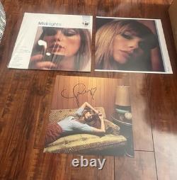 Taylor Swift Midnights Moonstone Signed Vinyl Autographed Insert Heart NO RECORD
