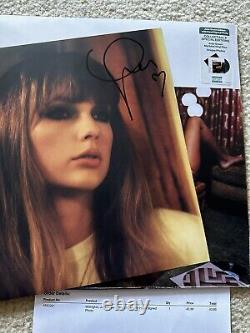 Taylor Swift SIGNED AUTOGRAPHED Midnights Jade Green Vinyl WITH HEART Record LP