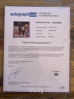 Taylor Swift Signed Red Vinyl with Inscription ACOA Ceritified