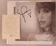 Taylor Swift Ttpd Vinyl The Manuscript With Heart Signed Photo + Signed Rsd Note