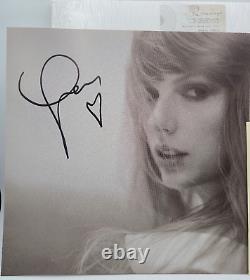 Taylor Swift TTPD Vinyl The Manuscript with HEART SIGNED Photo + SIGNED RSD NOTE