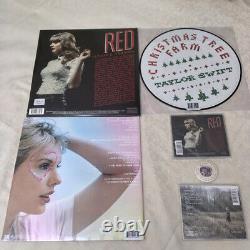 Taylor Swift Vinyl + Signed CDs Red Lover Christmas Tree Farm Evermore RSD