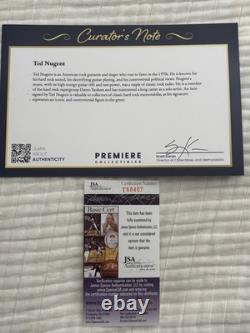 Ted Nugent Signed Vinyl JSA Authentication Autograph