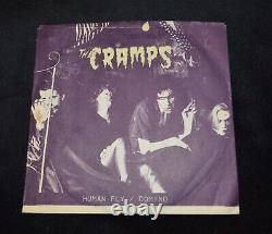 The Cramps Signed By Nick Knox! Human Fly/domino 45 1978 Vengeance