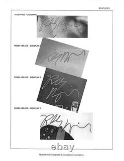 The Doors Debut Album Signed All 4 Morrison Manzarek Krieger Densmore