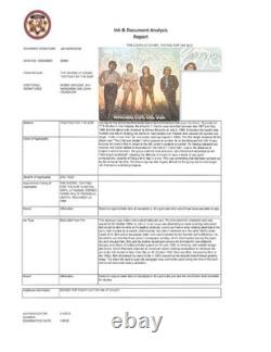 The Doors Waiting For The Sun Album Signed 4 Morrison Manzarek Krieger Densmore
