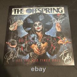 The Offspring Group Signed Vinyl Record Cover Let The Bad Times Roll. Authentic