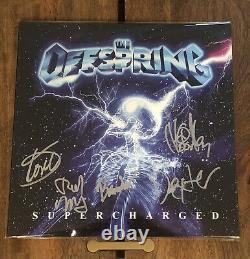 The Offspring Signed Supercharged Galaxy Nebula LP- Vinyl Sleeve Signed By Band