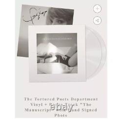 The Tortured Poets Department Vinyl + Bonus Track + Hand Signed Photo PRESALE