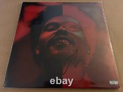 The Weeknd After Hours Deluxe Signed Clear With Red Splatter Colored Vinyl 2XLP
