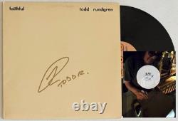 Todd Rundgren Signed Faithful Vinyl Record Album Lp Exact Proof Jsa Coa