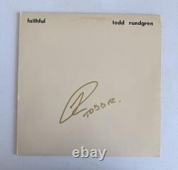 Todd Rundgren Signed Faithful Vinyl Record Album Lp Exact Proof Jsa Coa