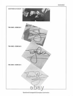 Tom Jones Signed Album Fever Zone Autograph