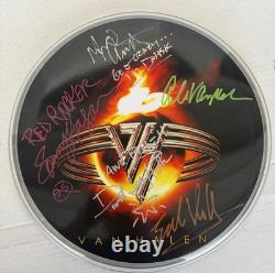 Van Halen Signed Picture Disc drum head Music Collectible Autograph Item