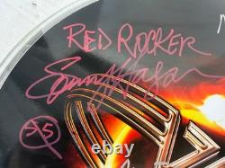 Van Halen Signed Picture Disc drum head Music Collectible Autograph Item