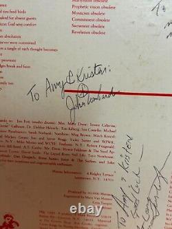 Vintage 1982 Vinyl LP Record 10,000 Maniacs Human Conflict Number 5 Band Signed