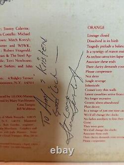 Vintage 1982 Vinyl LP Record 10,000 Maniacs Human Conflict Number 5 Band Signed