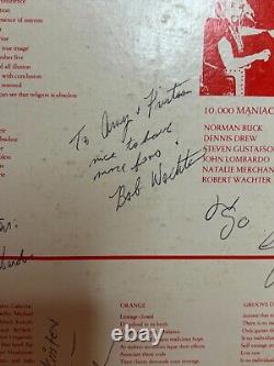 Vintage 1982 Vinyl LP Record 10,000 Maniacs Human Conflict Number 5 Band Signed