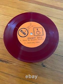 Vinyl record 7 inch split punk rock (Maroon) Blink-182. SIGNED BY BAND