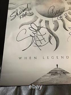 Vinyl records- Godsmack- When Legends Rise- Limited Edition Clear, New Signed