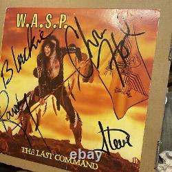 W. A. S. P. The Last Command LP Capitol ST-12435 1985 Pressing Inner WASP Signed
