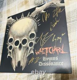 Whitechapel Hymns In Dissonance Signed Vinyl LP Autographed Orange Yellow Marble