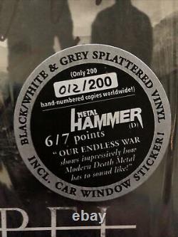 Whitechapel Vinyl New Signed Our Emdless War Numbered Black White Splatter