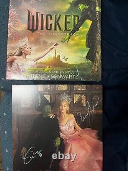Wicked The Soundtrack Signed LP by Ariana Grande and Cynthia Erivo