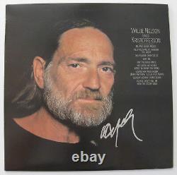 Willie Nelson autographed sings Kristofferson album vinyl record proof Beckett