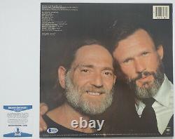 Willie Nelson autographed sings Kristofferson album vinyl record proof Beckett