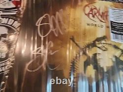 World War X by CARNIFEX Signed Autographed Orange Swamp Green Vinyl LP by All