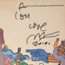 YELLOW SUBMARINE 1969 LP, Signed by PETER MAX in 2010