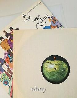 YELLOW SUBMARINE 1969 LP, Signed by PETER MAX in 2010