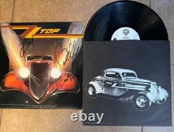 Zz Top Hand Signed Autographed Eliminator Vinyl Lp