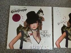 12 Impressions Signées & Goldfrapp Black Cherry 2019 Vinyle Pourpre LP Neuf & Scellé
