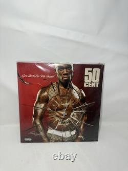 50 Cent 'Devenir riche ou mourir en essayant' Album vinyle signé Beckett BSA