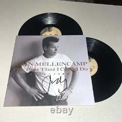 ALBUM VINYLE SIGNÉ PAR JOHN MELLENCAMP 'THE BEST I CAN DO' AVEC CERTIFICAT D'AUTHENTICITÉ JSA