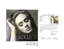 Adele Signé Autographié 21 Vinyl Lp Record Jsa Lettre Coa Adele Adkins Rare