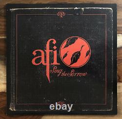 Afi Sing The Sorrow Lp Og Press Red Vinyl Adeline Records Signé Very Rare Mint