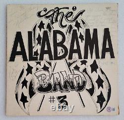 Alabama Enregistrement signé Beckett Loa Bas Coa Country Music Band Vinyle Autographié