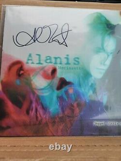 Alanis Morrisette Personnellement Autographe Jagged Little Pill Black Vinyl Lp Signé